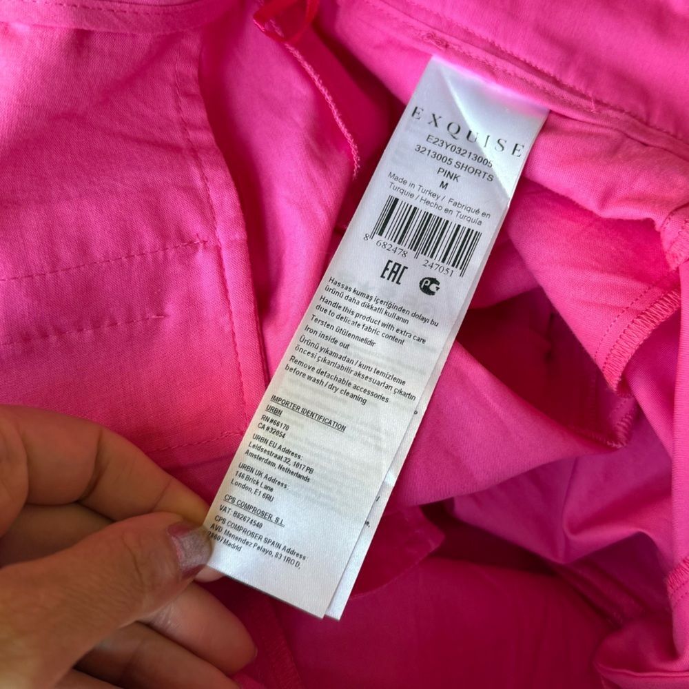 Anthropologie Exquise Cropped Pleated Trousers in Pink M NWOT - Picture 6 of 8